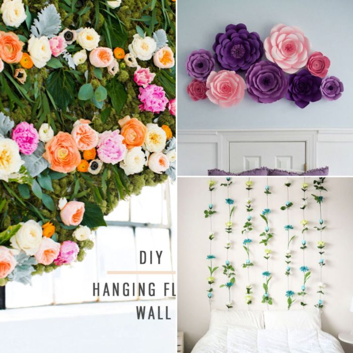 How to make flowers for wall decoration