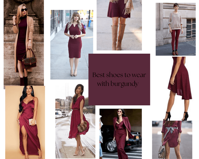 Best color shoes for burgundy dress