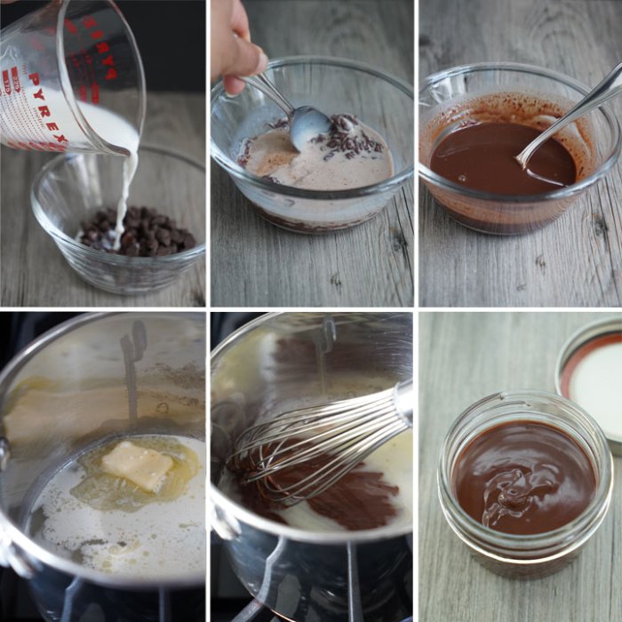 How to make chocolate sauce for decoration