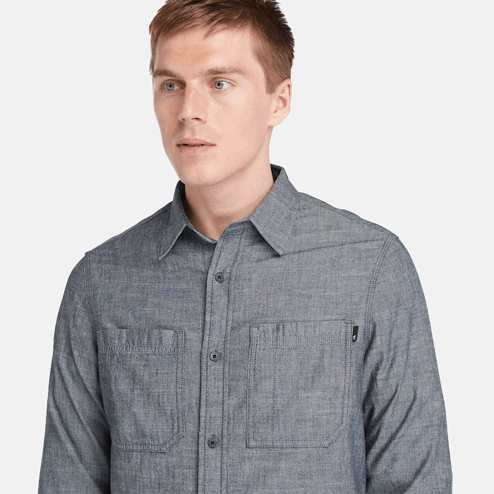 Mens chambray dress shirt