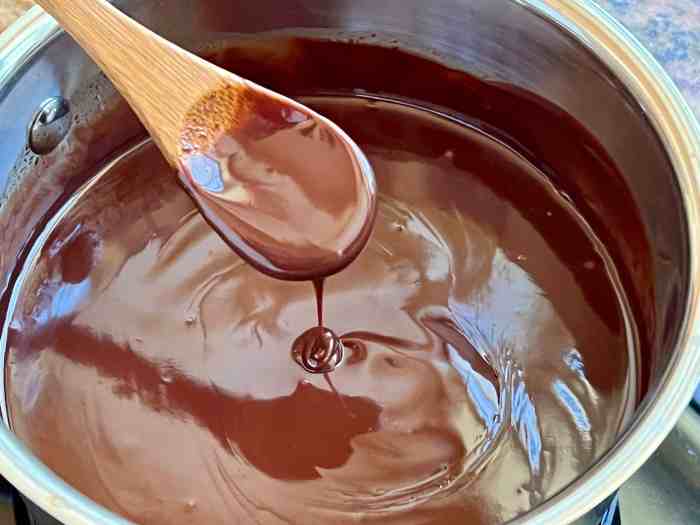 How to make chocolate sauce for decoration