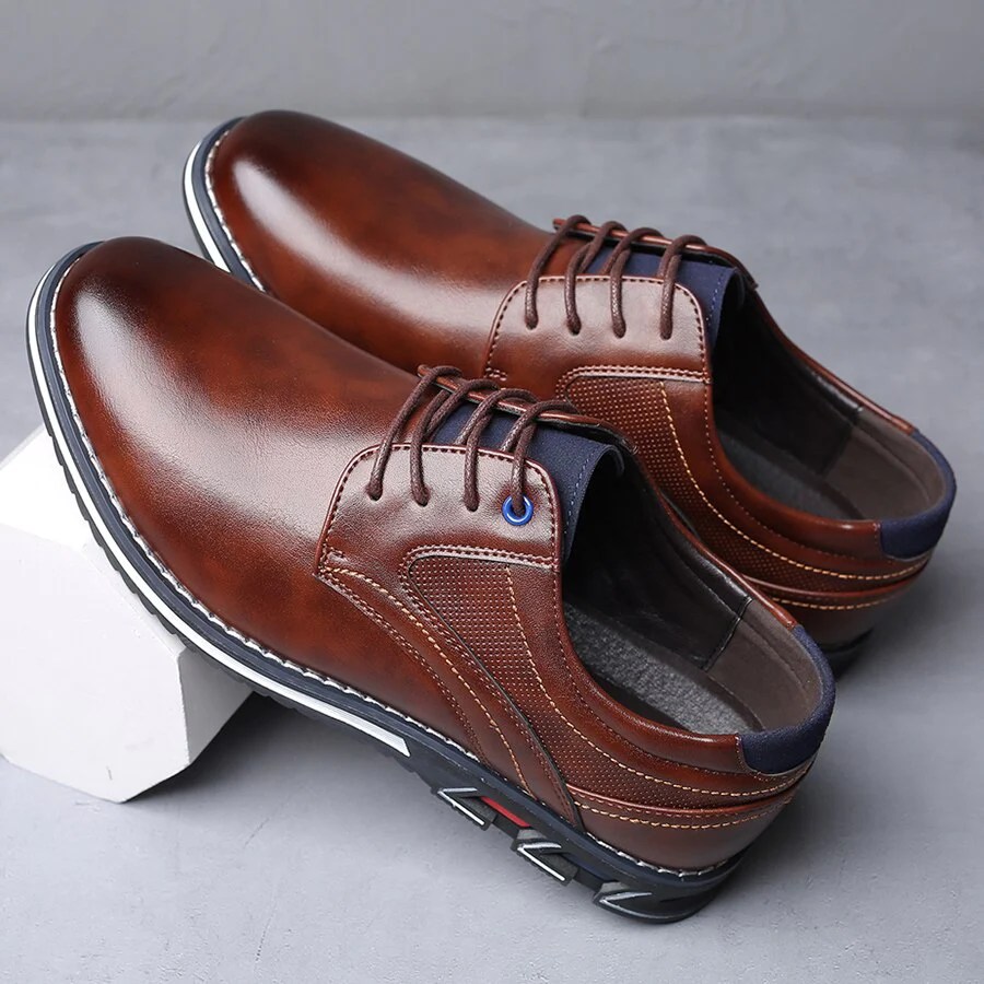 Orthotic friendly men's dress shoes