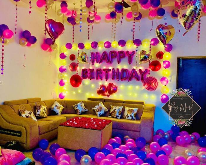 How to decorate birthday party room