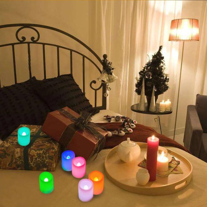 How to decorate a room with candles