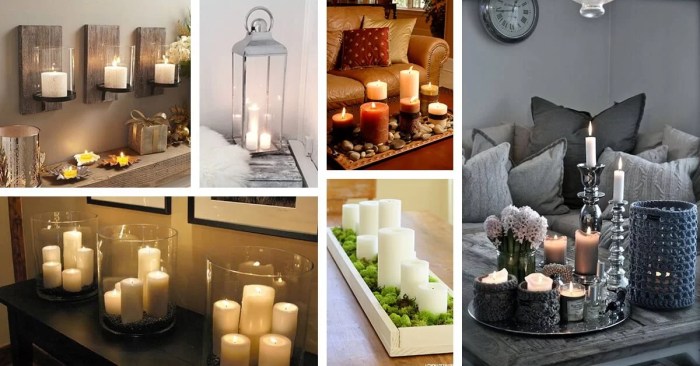 How to decorate a room with candles