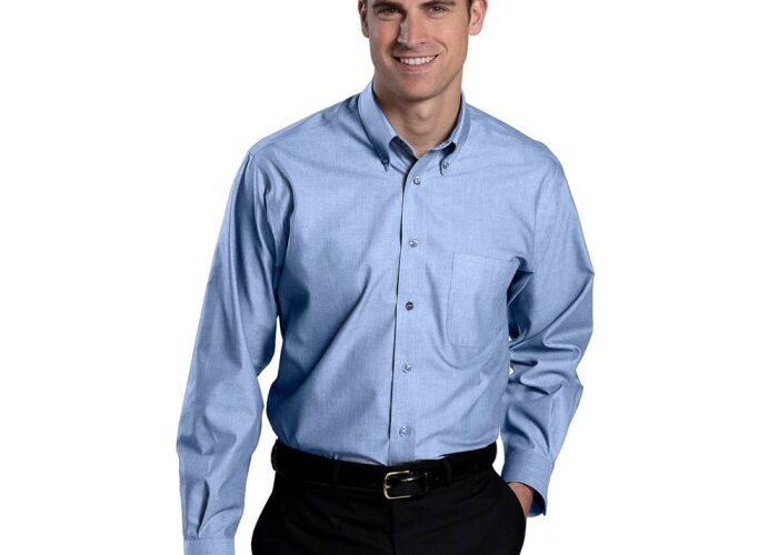 Convenient mens no iron dress shirt for the modern man on the go