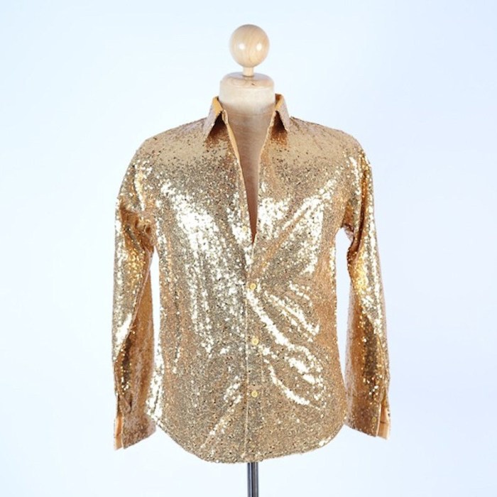 Mens glitter dress shirt