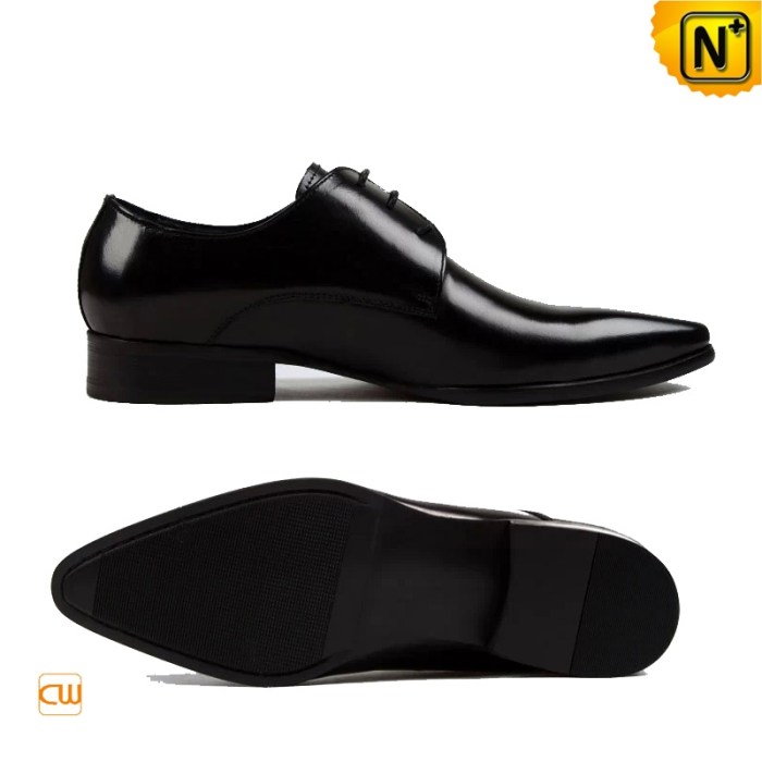 Mens leather lace up dress shoes