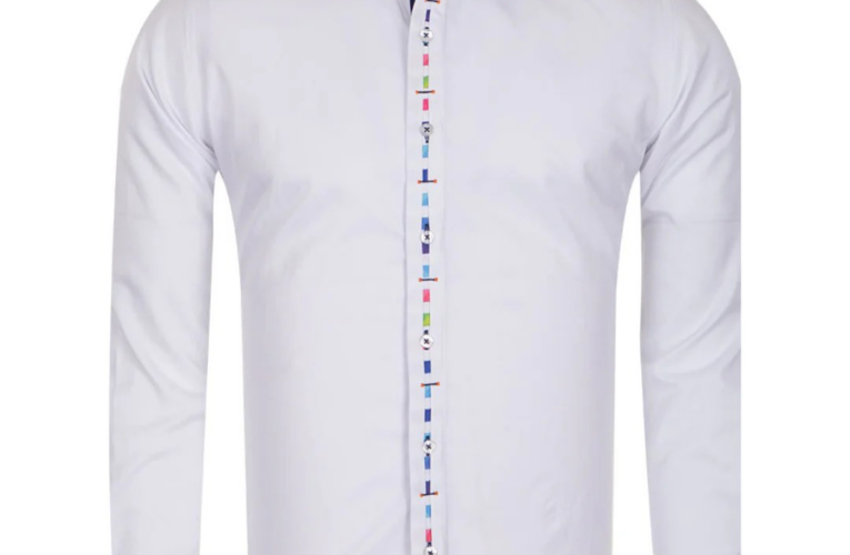 Mens White Textured Dress Shirt A Stylish Essential for Every Wardrobe