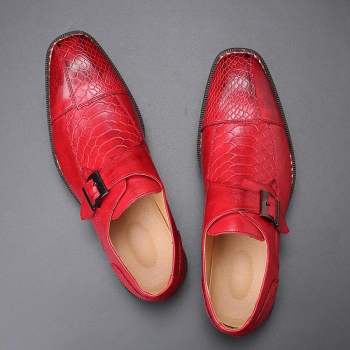 Red sole dress shoes for men