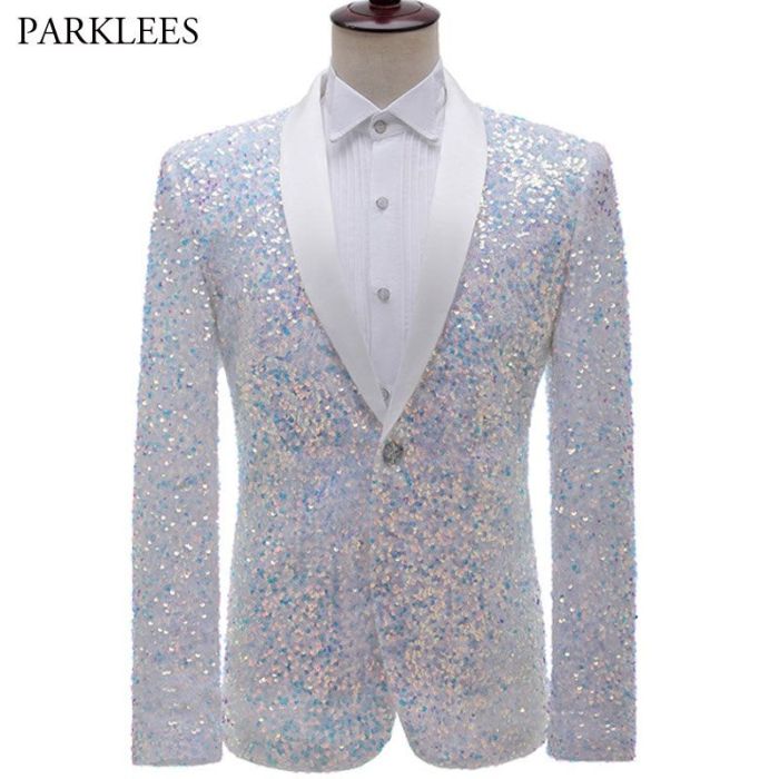 Mens glitter dress shirt