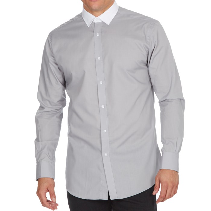 Men grey dress shirt